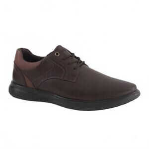 NEW FERRATO men's casual oxford shoes in dark brown